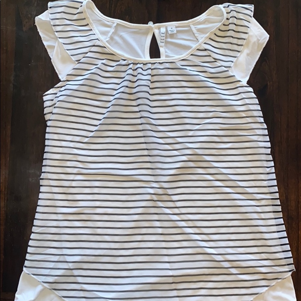 ELLE Striped Blouse